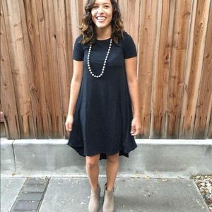 Solid black lularoe Carly